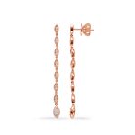 Rose Gold Diamond Earring