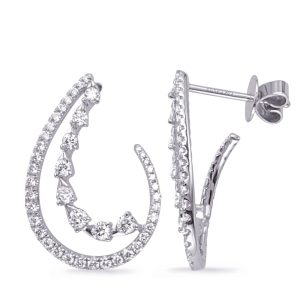 White Gold Diamond Earring
