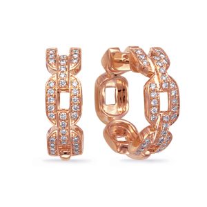 Rose Gold Diamond Earring