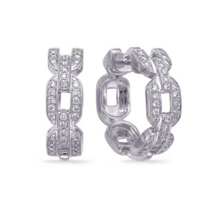 White Gold Diamond Earring