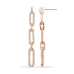 Rose Gold Diamond Earring