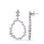 White Gold Diamond Earring