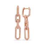 Rose Gold Diamond Earring