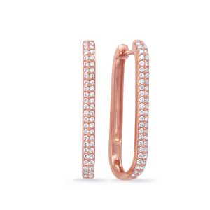 Rose Gold Diamond Earring