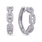 White Gold Diamond Earring