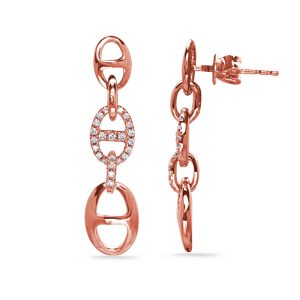 Rose Gold Diamond Earring