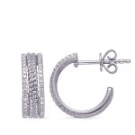 White Gold Diamond Earring