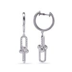White Gold Diamond Earring