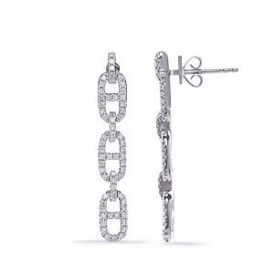 White Gold Diamond Earring
