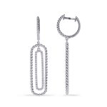 White Gold Diamond Earring
