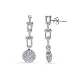 White Gold Diamond Earring