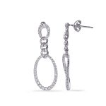 White Gold Diamond Earring