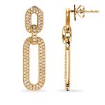 Yellow Gold Diamond Earring