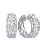 White Gold Diamond Earring