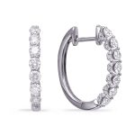 White Gold Diamond Earring