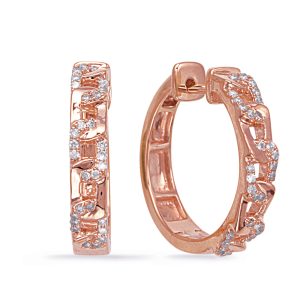 Rose Gold Diamond Earring