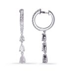 White Gold Diamond Earring
