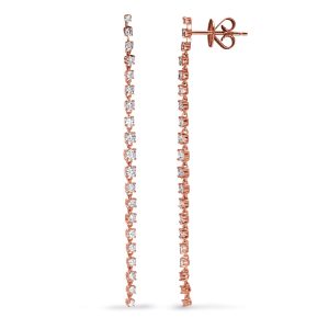 Rose Gold Diamond Earring