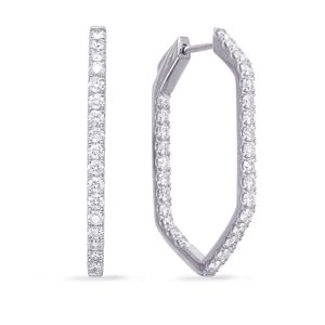White Gold Diamond Earring