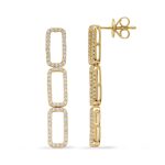 Yellow Gold Diamond Earring
