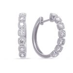 White Gold Diamond Earring