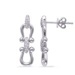 White Gold Diamond Earring
