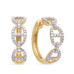 Yellow Gold Diamond Earring