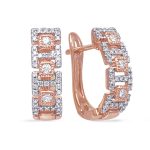 Rose Gold Diamond Earring