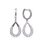 White  Gold Diamond Earring