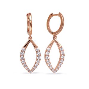 Rose Gold Diamond Earring