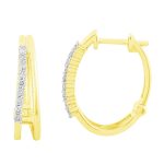 Yellow Gold Diamond Earring