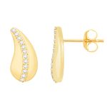 Yellow Gold Diamond Earring