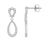 White Gold Diamond Earring