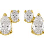 Yellow Gold Diamond Earring