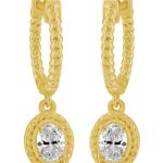 Yellow Gold Diamond Earring