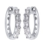 White Gold Diamond Earring