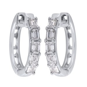 White Gold Diamond Earring