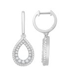 White Gold Diamond Earring