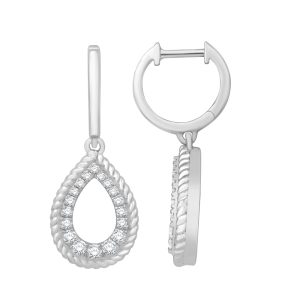 White Gold Diamond Earring