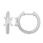 White  Gold Diamond Earring