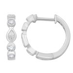 White Gold Diamond Earring