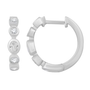 White Gold Diamond Earring