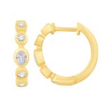 Yellow Gold Diamond Earring