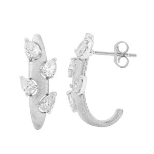 White Gold Diamond Earring