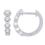 White Gold Diamond Earring