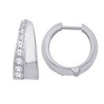 White Gold Diamond Earring