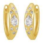 Yellow Gold Diamond Earring