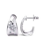 White Gold Diamond Earring