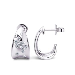 White Gold Diamond Earring
