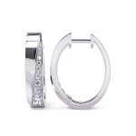 White Gold Diamond Earring